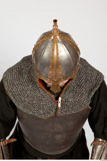  Photos Medieval Soldier in leather armor 3 Medieval Clothing Medieval soldier chainmail armor head helmet hood 0009.jpg